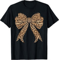 Coquette Bow Leopard for Women Girls Aesthetic Trendy Girly T-Shirt