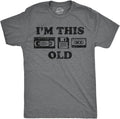 Mens Funny T Shirts I'm This Old - Oldometer 40, 50, or 60 and More Sarcastic Birthday Graphic Novelty Tees for Men