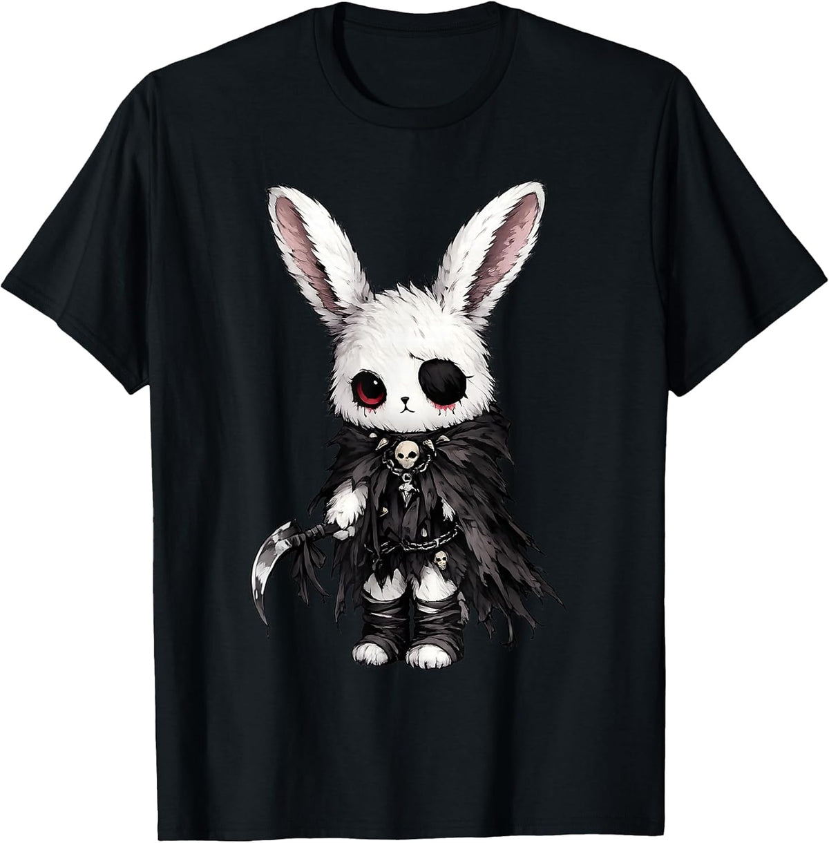 Creepy Cute Kawaii Bunny Horror Aesthetic Goth Rabbit T-Shirt