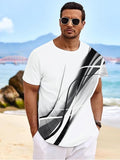 Mens Skull Graphic T-Shirt Cool Electric Skull Design Short Sleeve Tee
