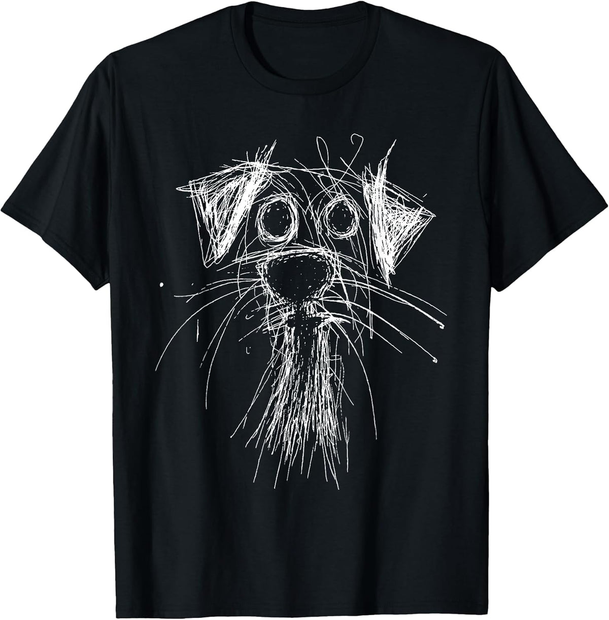 Funny Scribble Puppy Doodle Sketch Minimalist