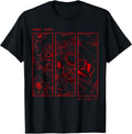 Soft Grunge Aesthetic Skull Roses Japanese Game Over T-Shirt