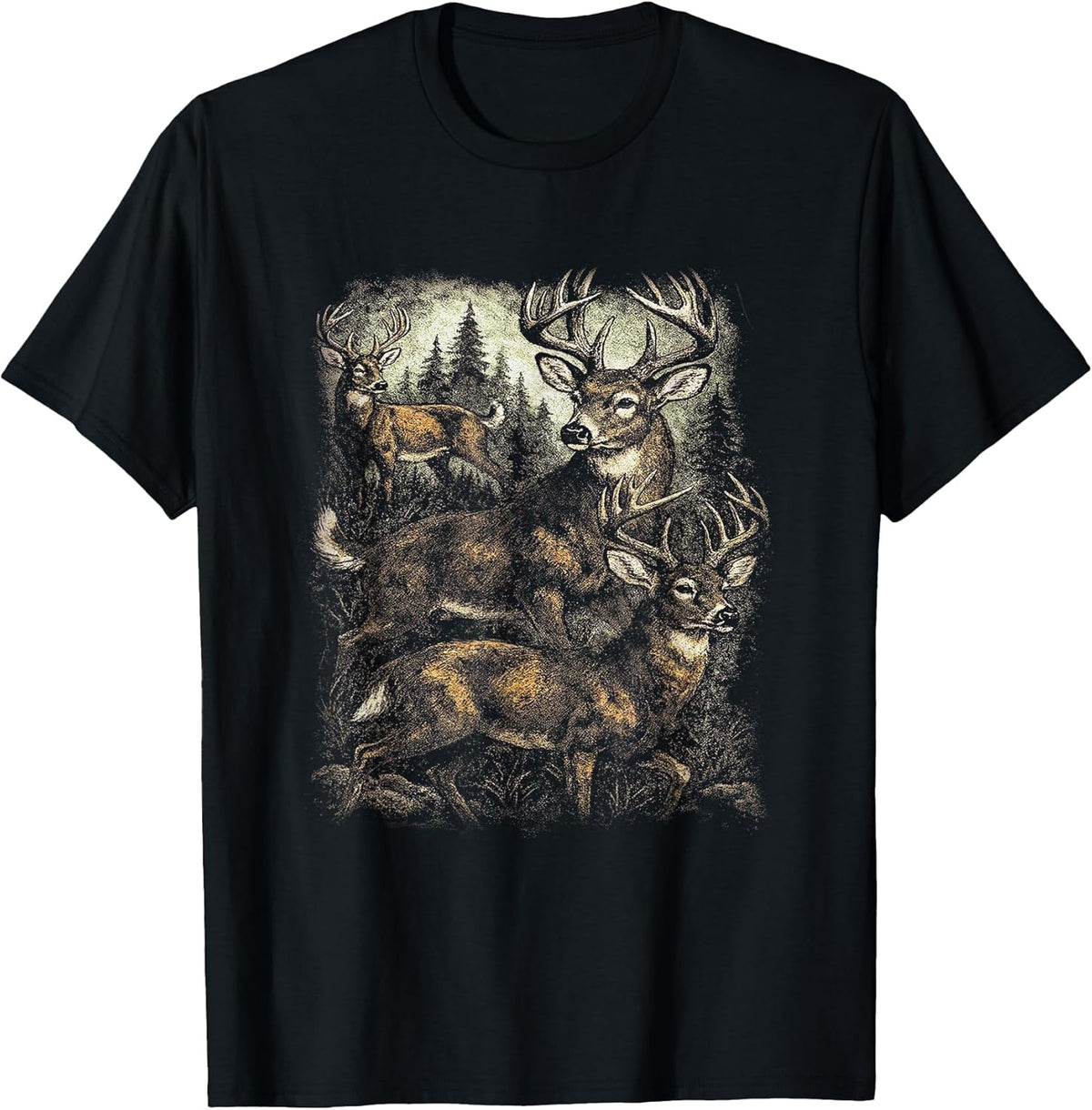 Vintage Deer Graphic Retro 90s Wildlife Aesthetic