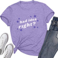 Bad Idea Right Shirt Vintage Graphic Tees for Women Concert Music Pop Rock Album Tour Tshirts Letter Print Top