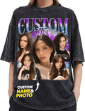 Custom Bootleg Rap Tee, Custom T-Shirts with Picture, Retro Custom Bootleg, Valentine's Gifts for Him Her