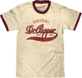 Men's Retro Drink Dr Pepper Ringer Tee Shirt