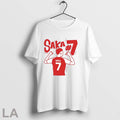 Bukayo Saka Arsenal Illustrated Graphic T Shirt
