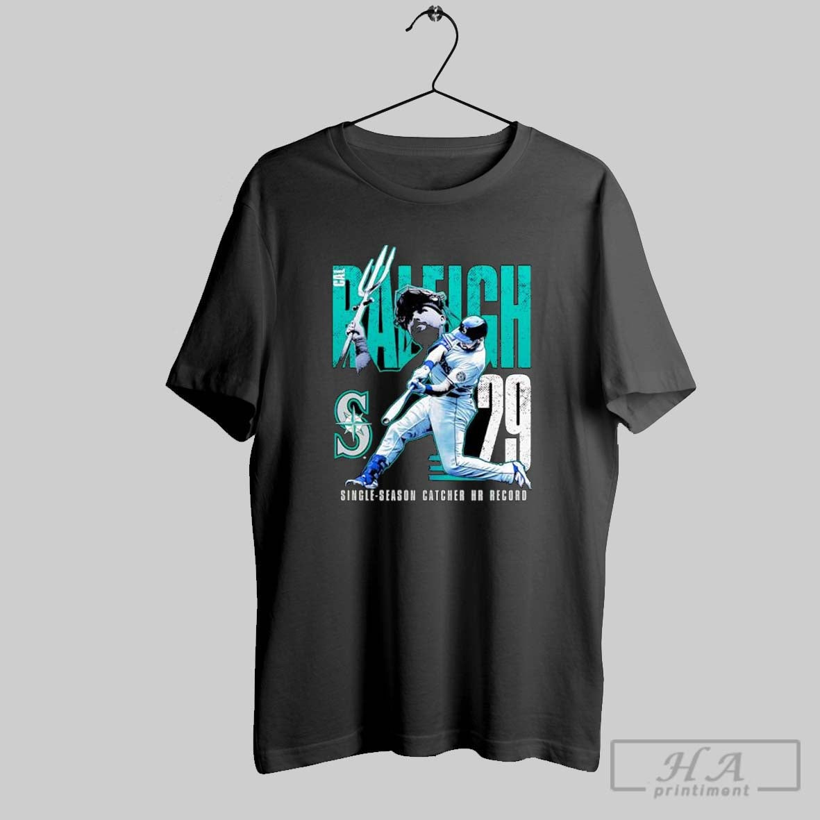 Cal Raleigh Seattle Mariners Single Season Catcher Hr Record Shirt Sweater Longsleeve And