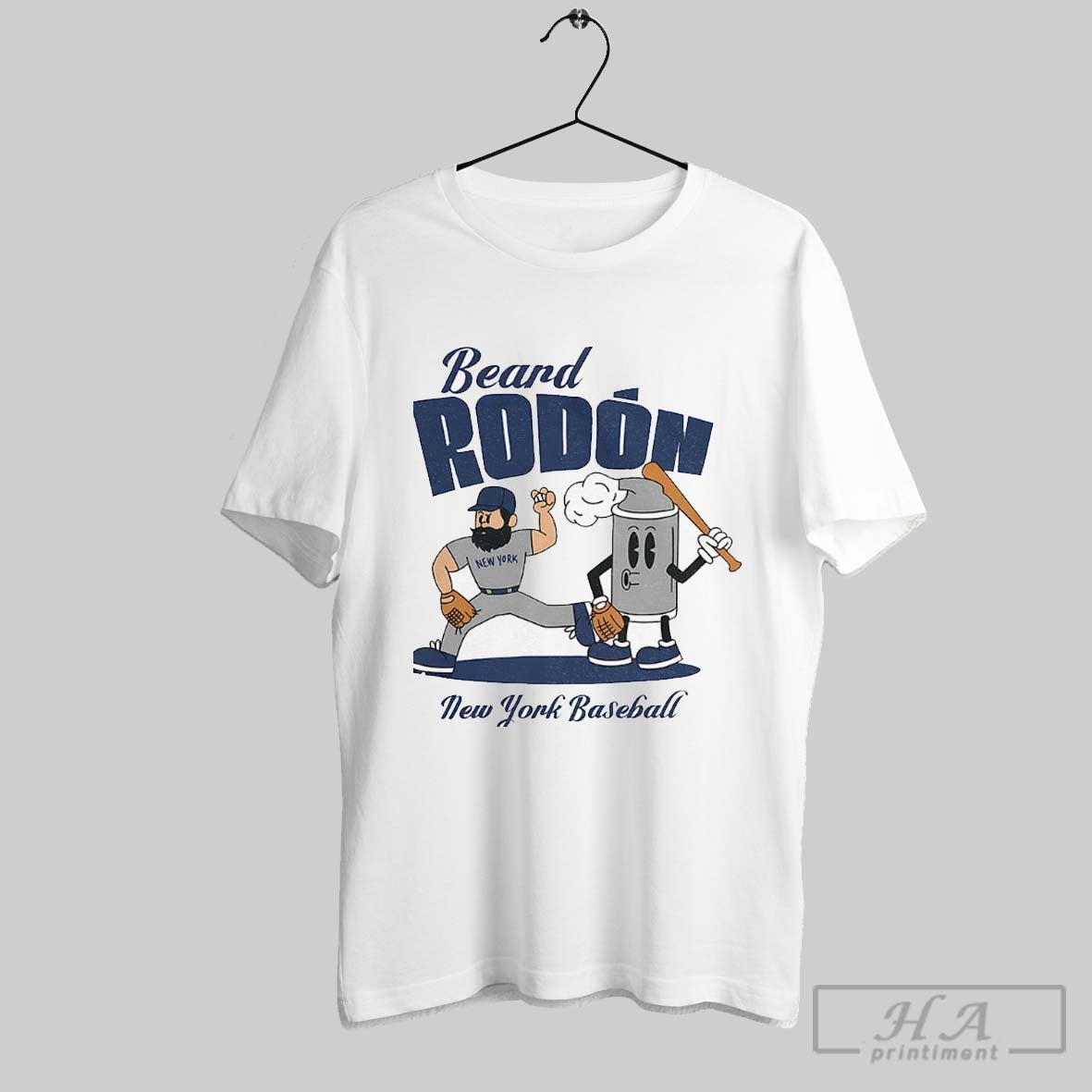 Carlos Rodon New York Baseball Summer Cartoon