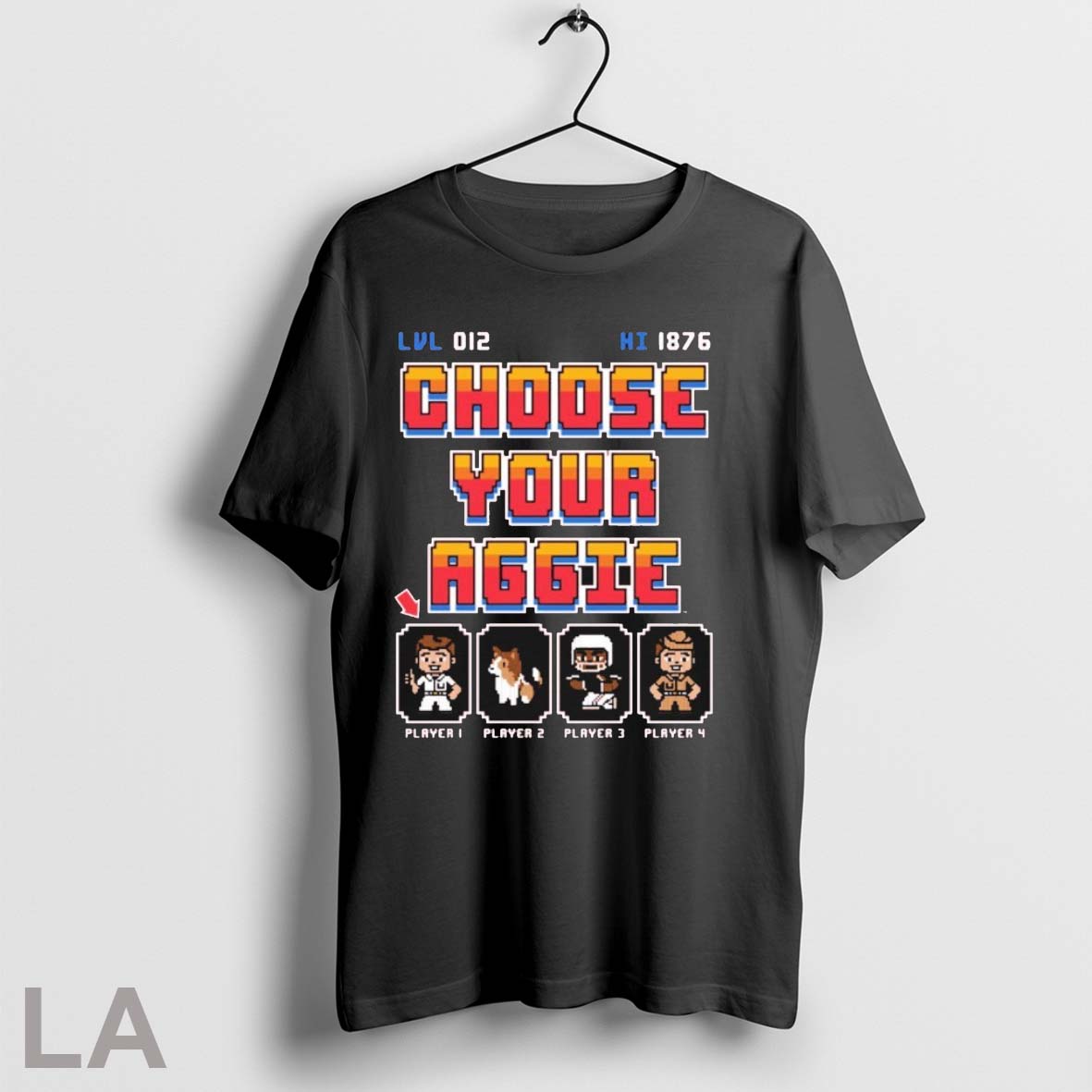 Choose Your Aggie Player 8 Bit T Shirts