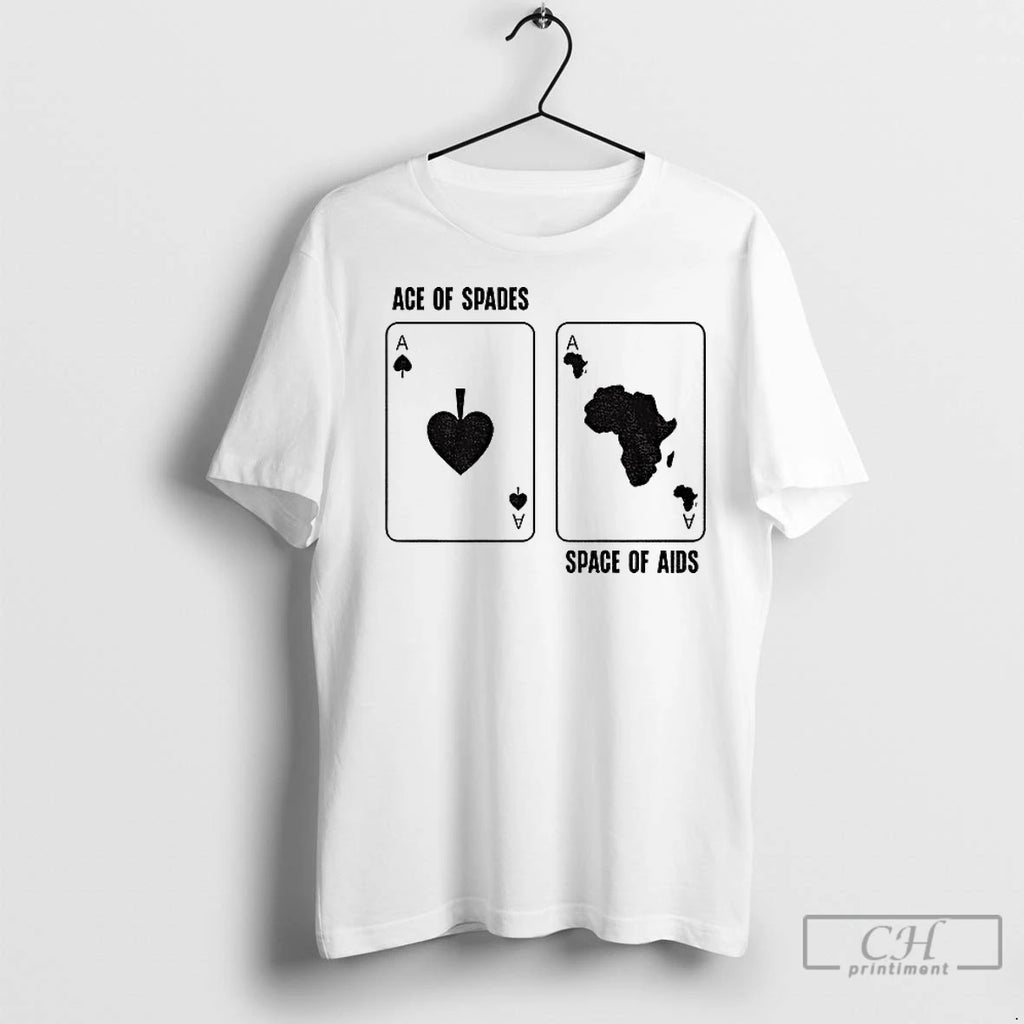 Classic Ace Of Spades Space Of Aids Card