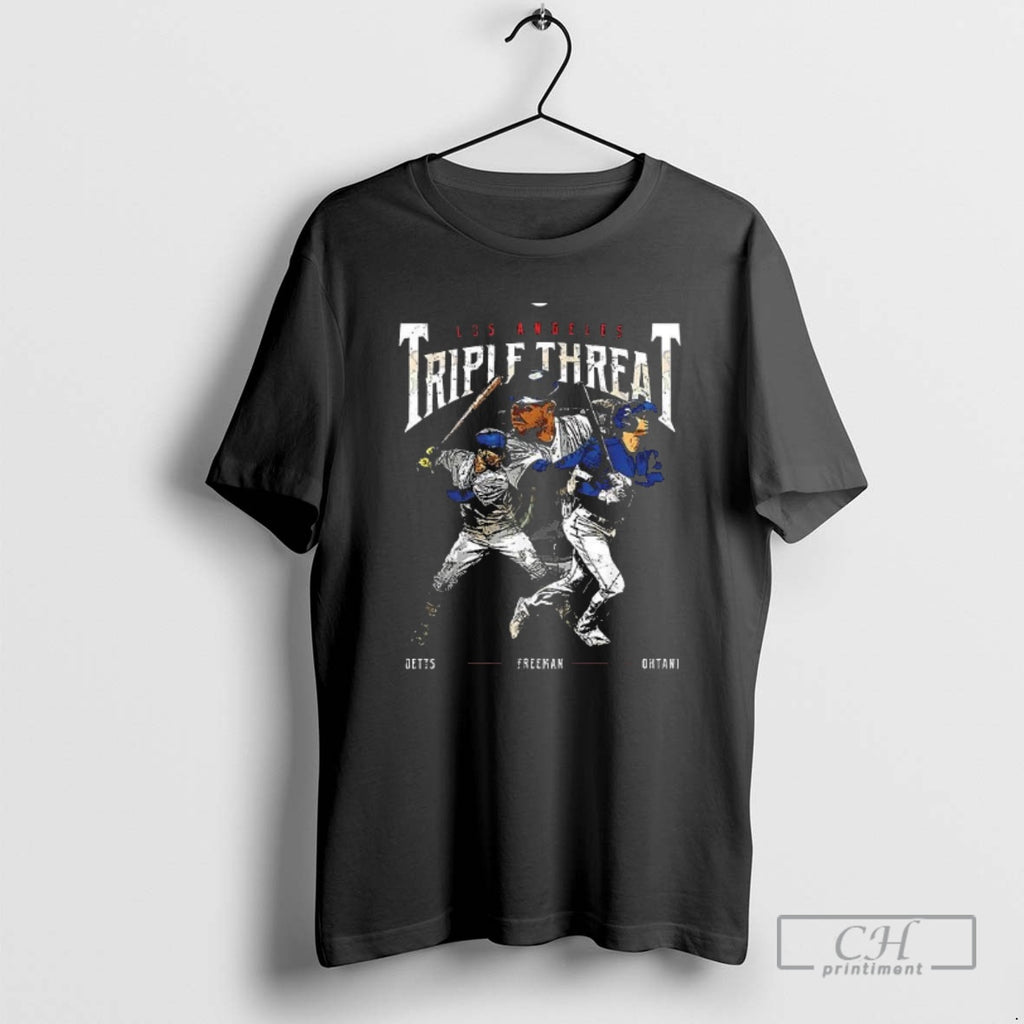 Classic Best Triple Threat Baseball Ohtani Betts Freeman Los Angeles Dodgers Retro Shirt Sweater