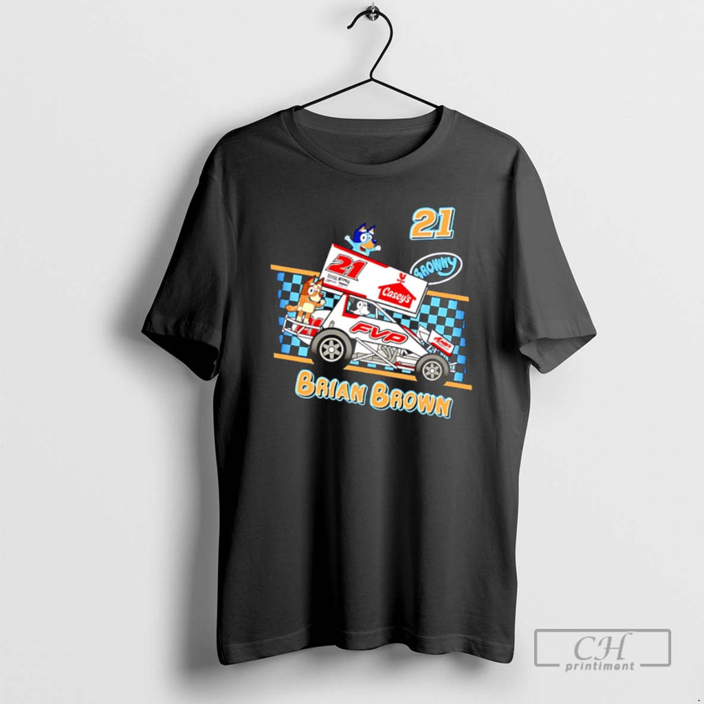 Classic Bluey Brian Brown Caseys Fvp Racing 21 Shirt Sweater
