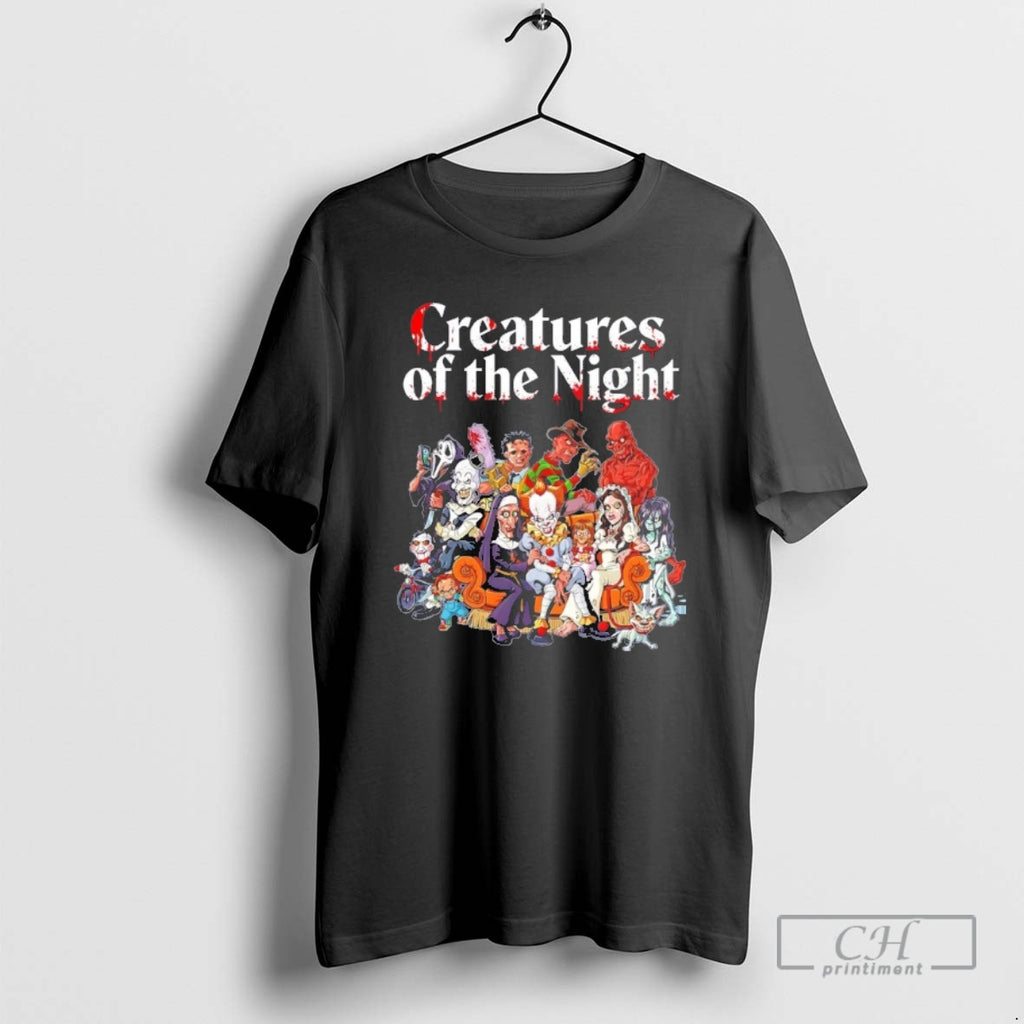 Classic Creatures Of The Night Horror Film Character Halloween Shirt Sweater