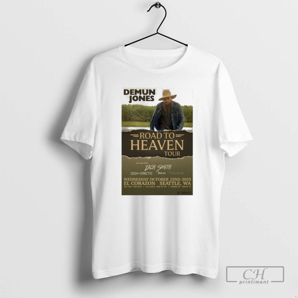 Classic Demun Jones Road To Heaven Fall Tour 2025 El Corazon Seattle Wa Shirt Sweater
