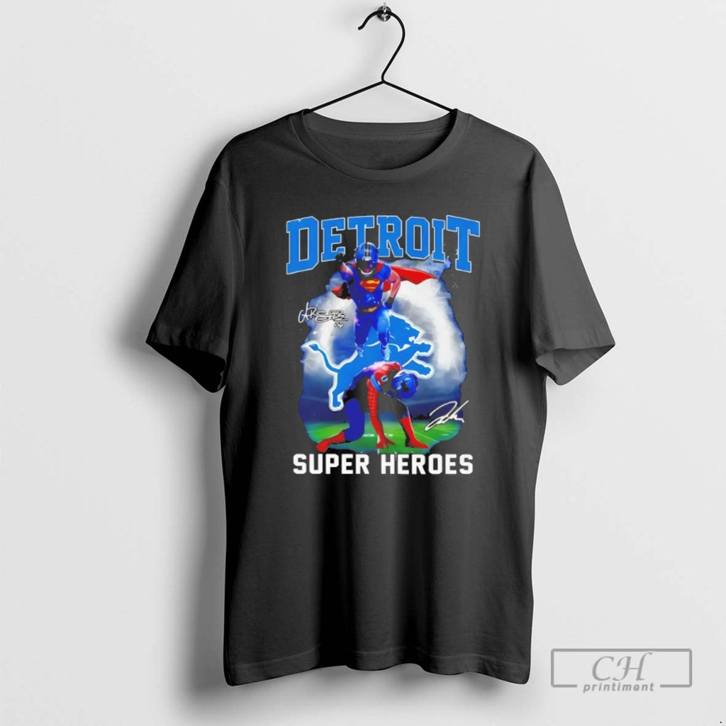 Classic Detroit Lions Super Heroes Shirt Sweater