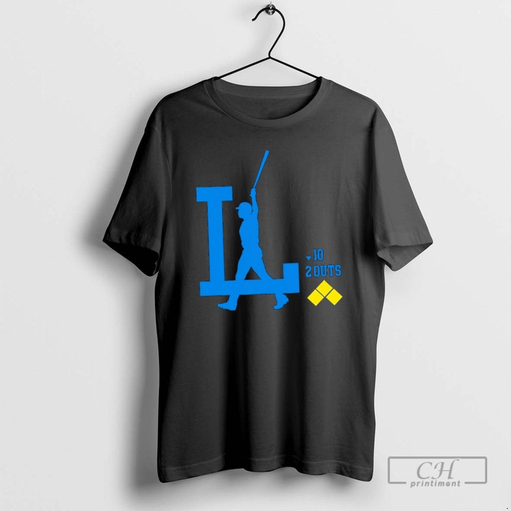Classic Dodgers La Freddie Freeman Silhouette 2 Outs Shirt Sweater