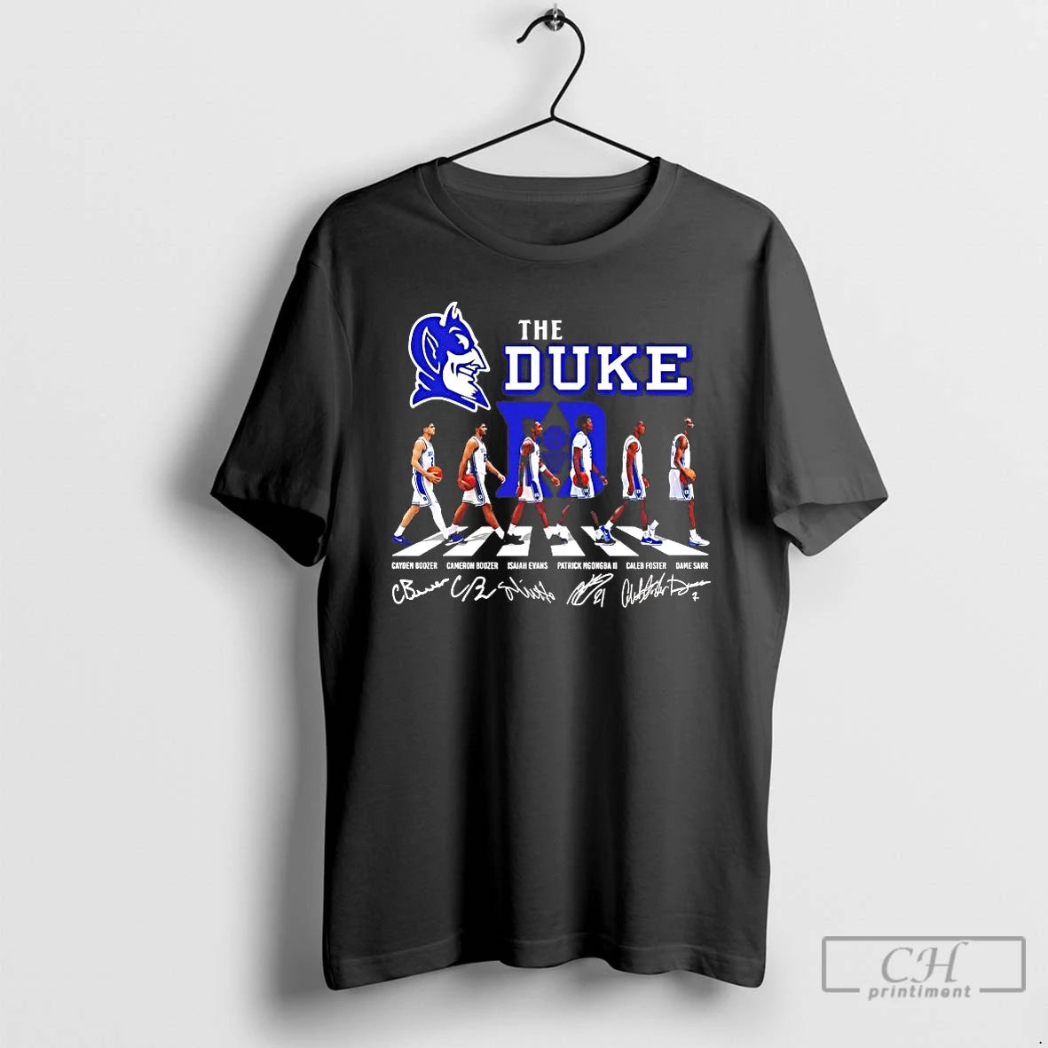 Classic Duke Blue Devils Team Players Abbey Road Signatures Tee