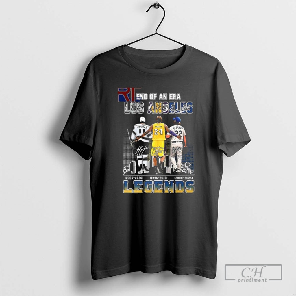 Classic End Of An Era Los Angeles Legends Kopitar Bryant And Kershaw Shirt Sweater