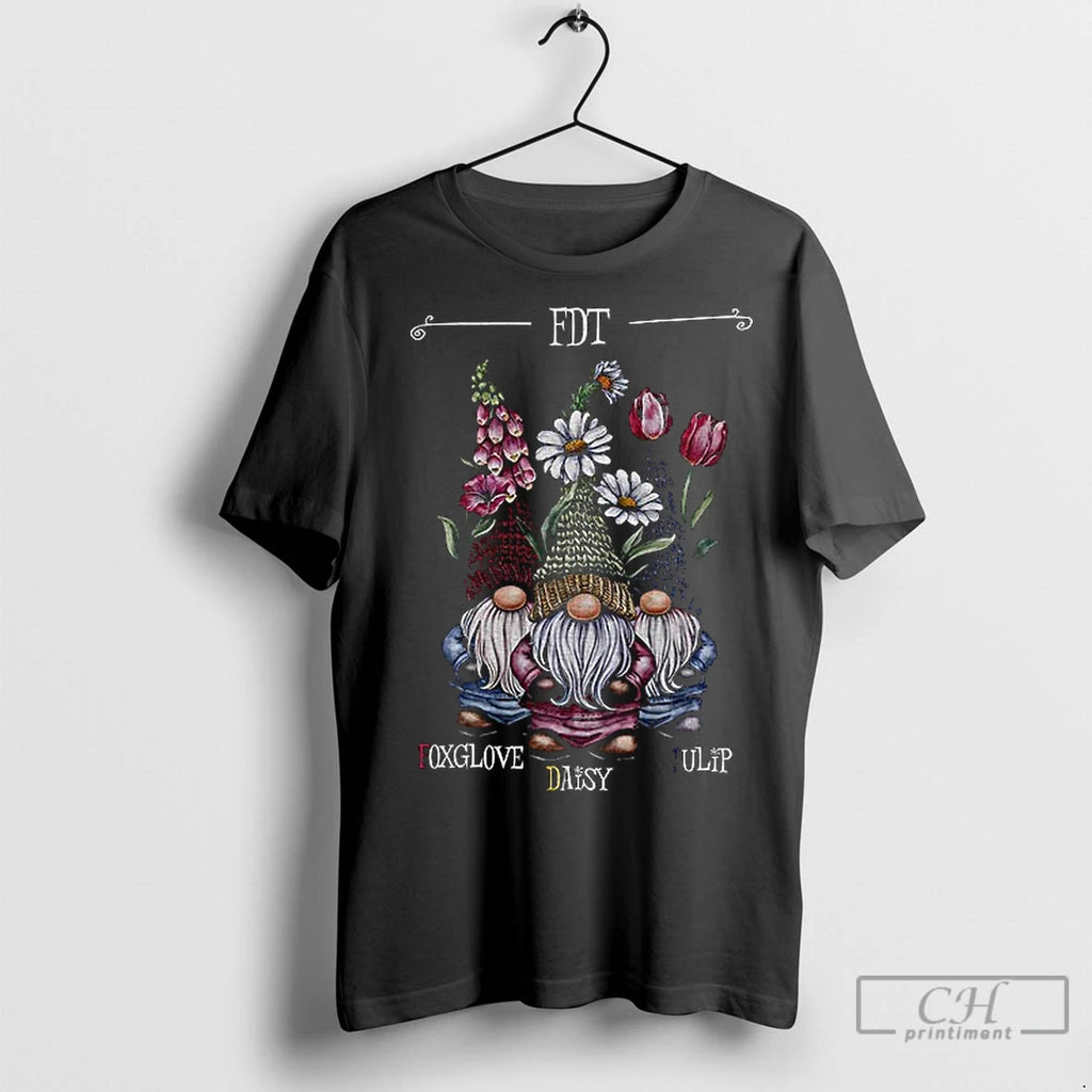 Classic Flower Gnome Fdt Foxglove Daisy Tulip Anti Maga