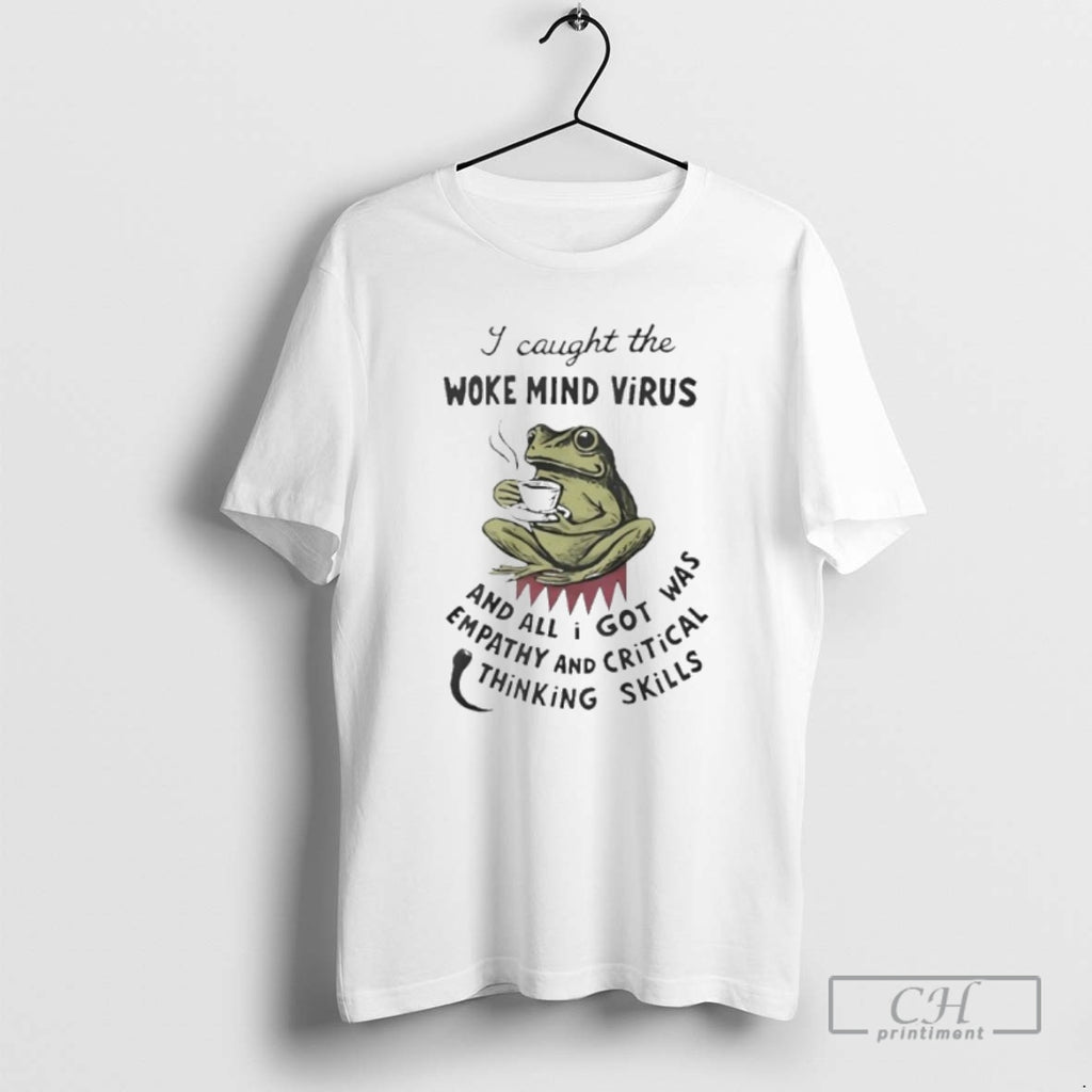 Classic Frog Coffee I Caught The Woke Mind Virus Shirt Sweater