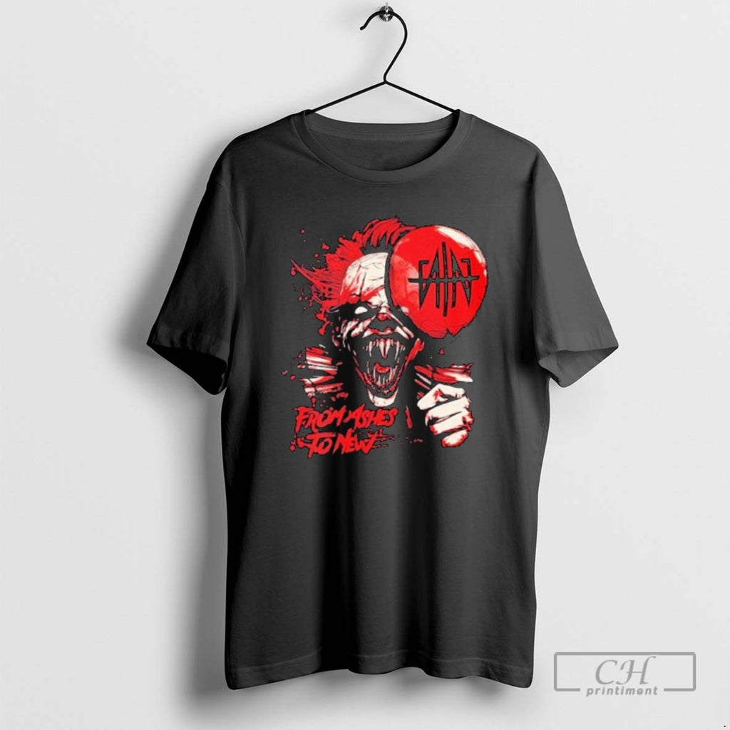 Classic From Ashes To New Pennywise Balloon Halloween Shirt Sweater