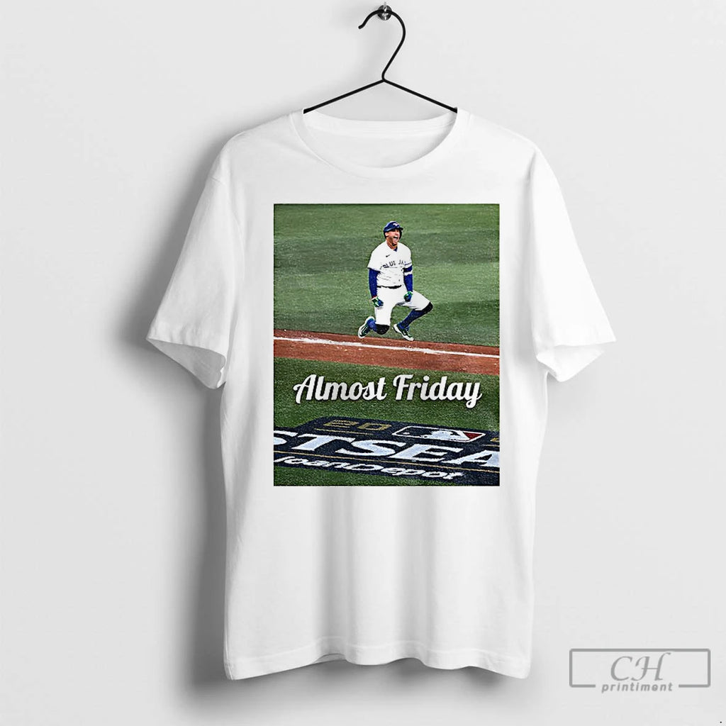 Classic George Springer Jump Toronto Blue Jays Baseball Almost Friday