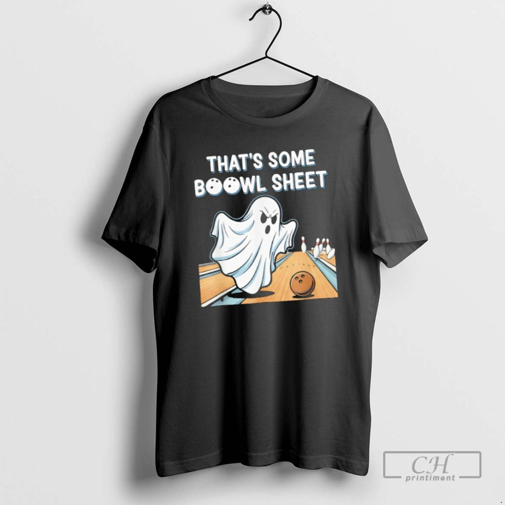Classic Ghost Bowling Halloween Pun Boowl Sheet Spooky Shirt Sweater