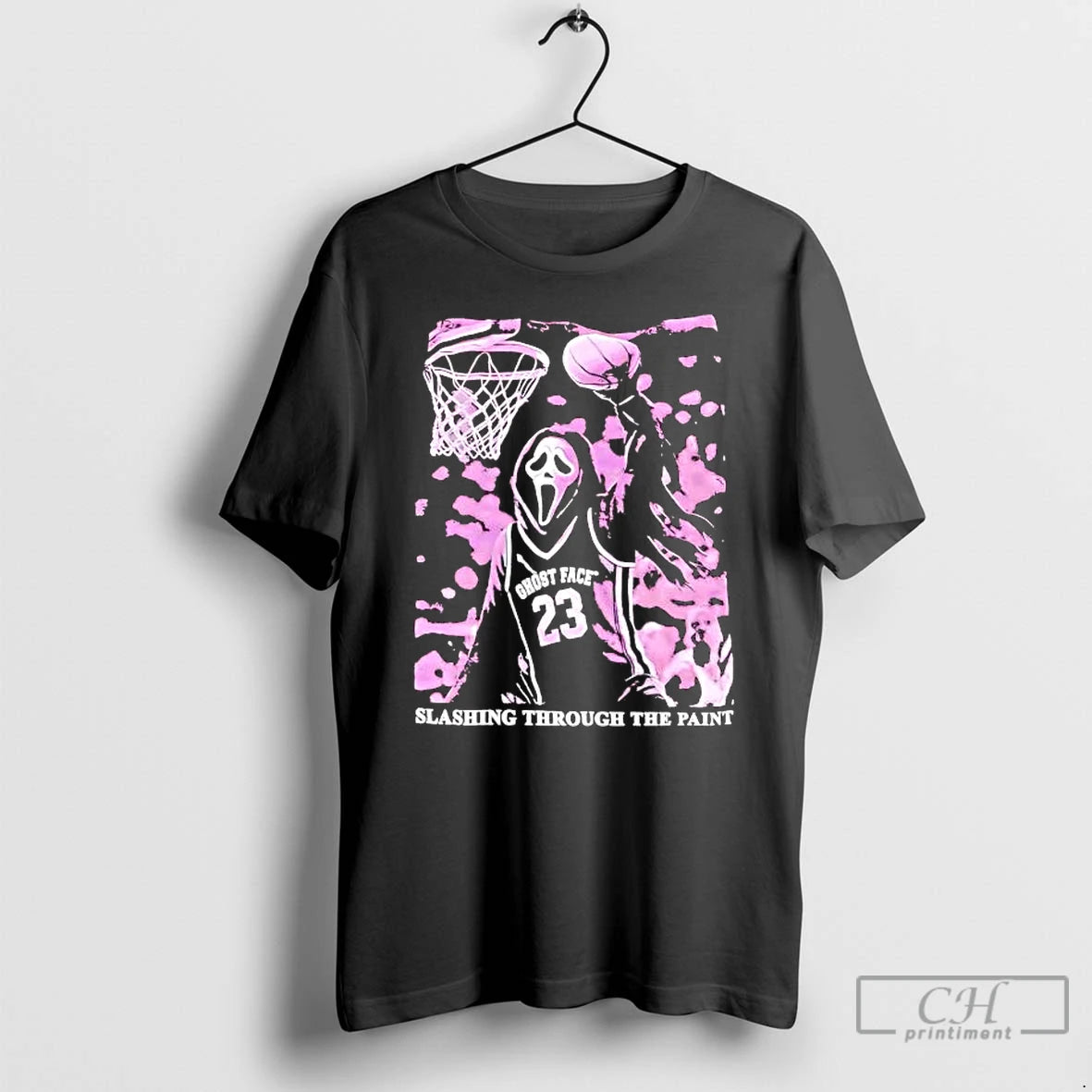 Classic Ghost Face 23 Slashing Through Paint Tee