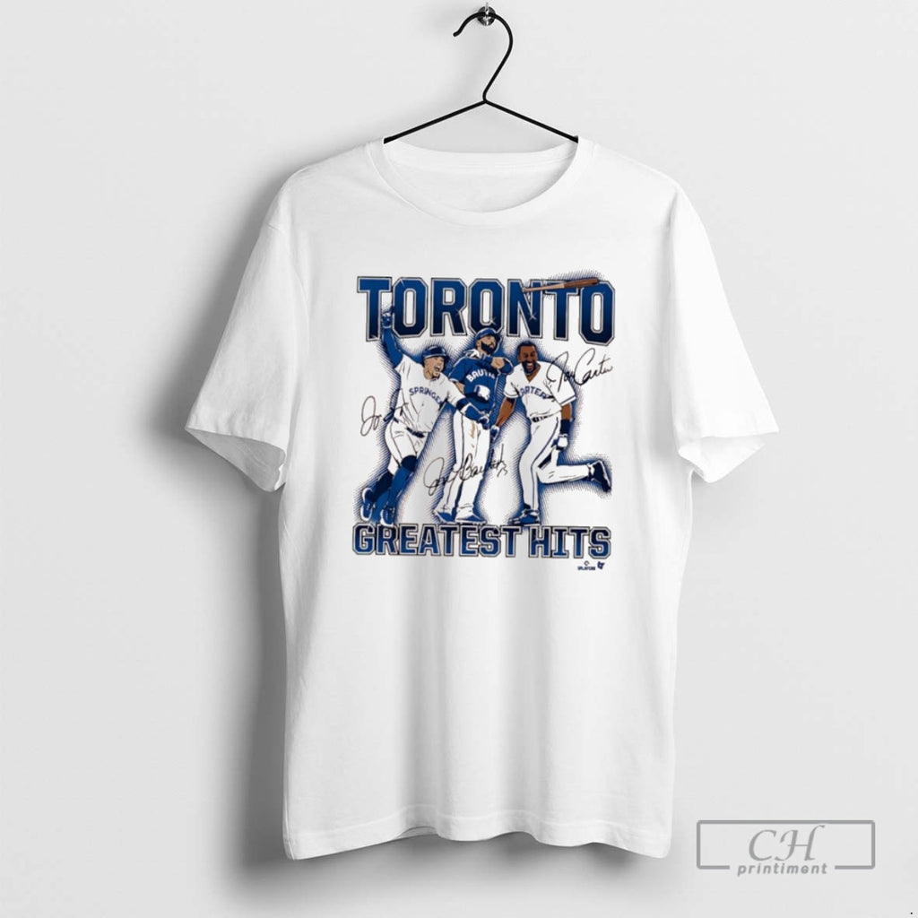 Classic Joe Carter Jose Bautista George Springer Toronto Blue Jays Greatest Hits Shirt Sweater