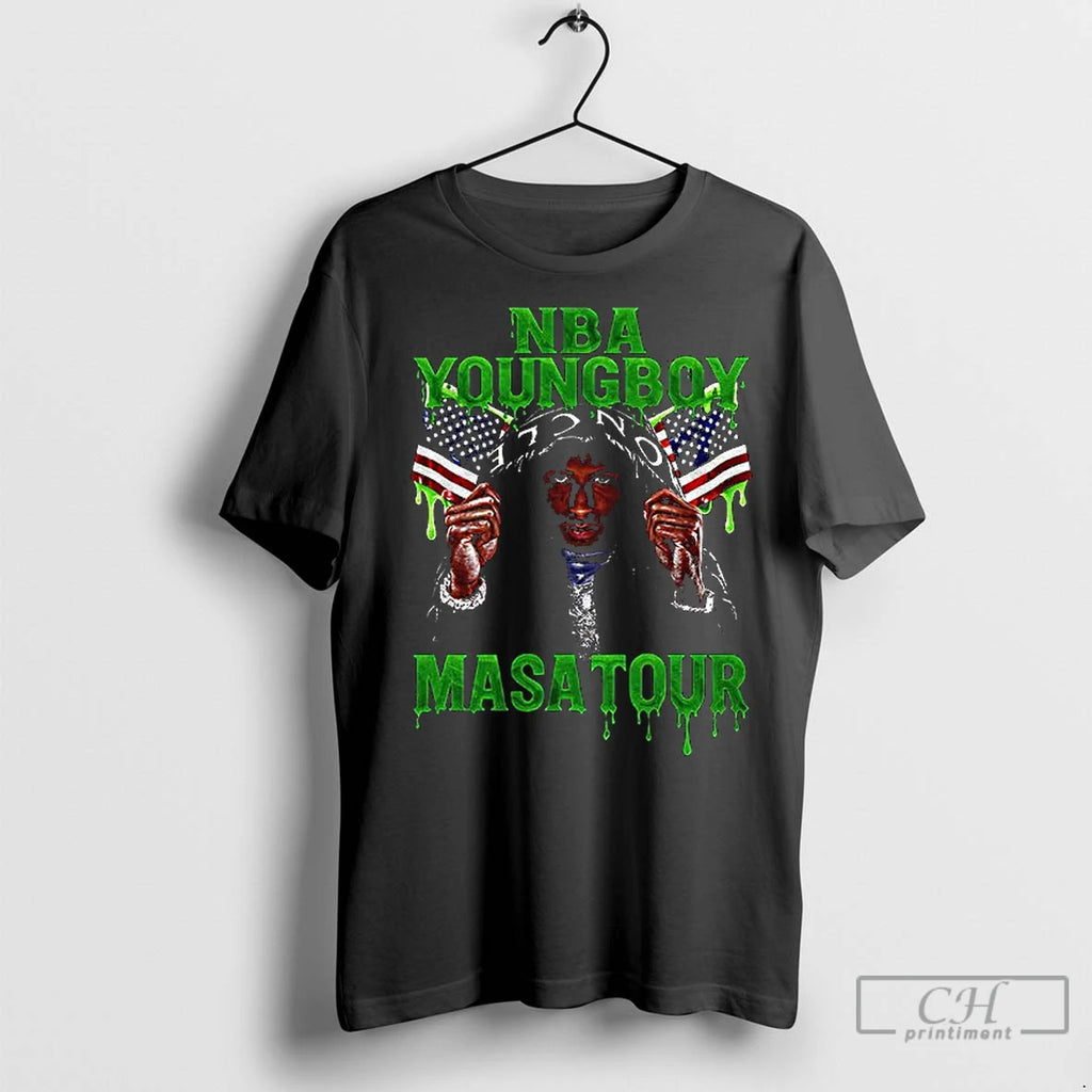Classic Nba Youngboy Masa Tour I Just Got A New Gun American Flag