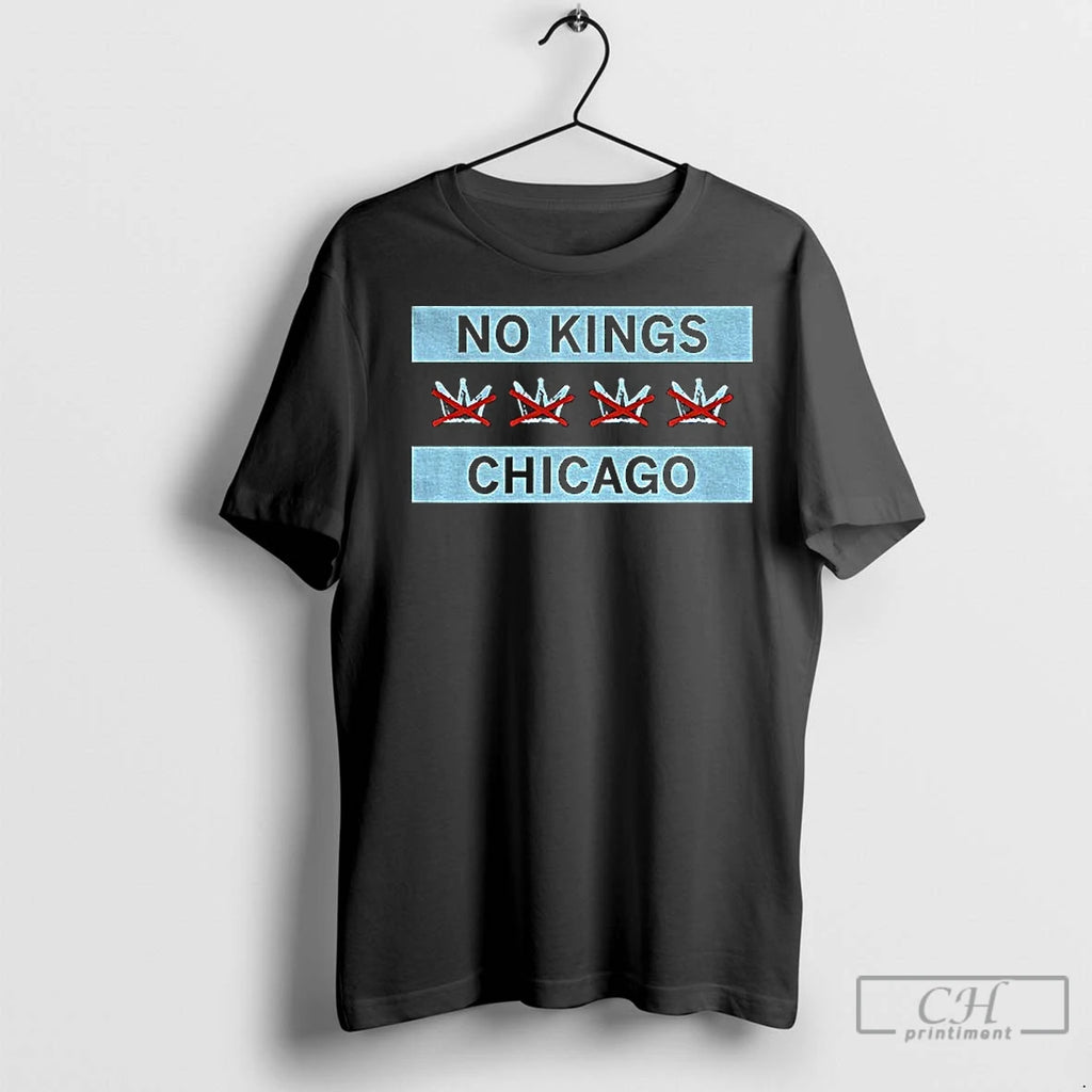 Classic No Kings Chicago Flag