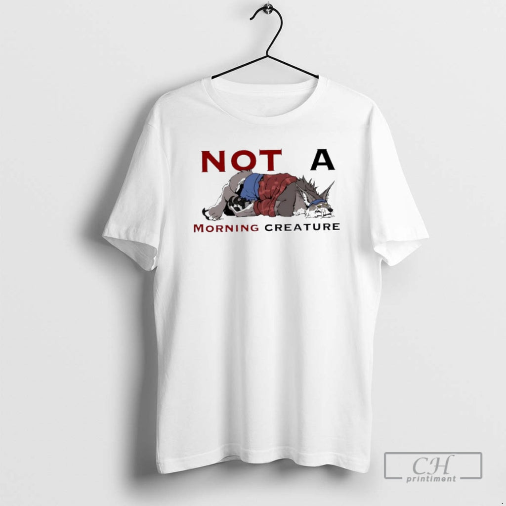 Classic Not A Morning Creature Wolf Shirt Sweater