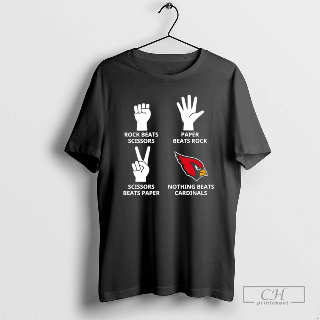 Classic Nothing Beats Arizona Cardinals Rock Beats Scissors Paper Beats Rock Shirt Sweater