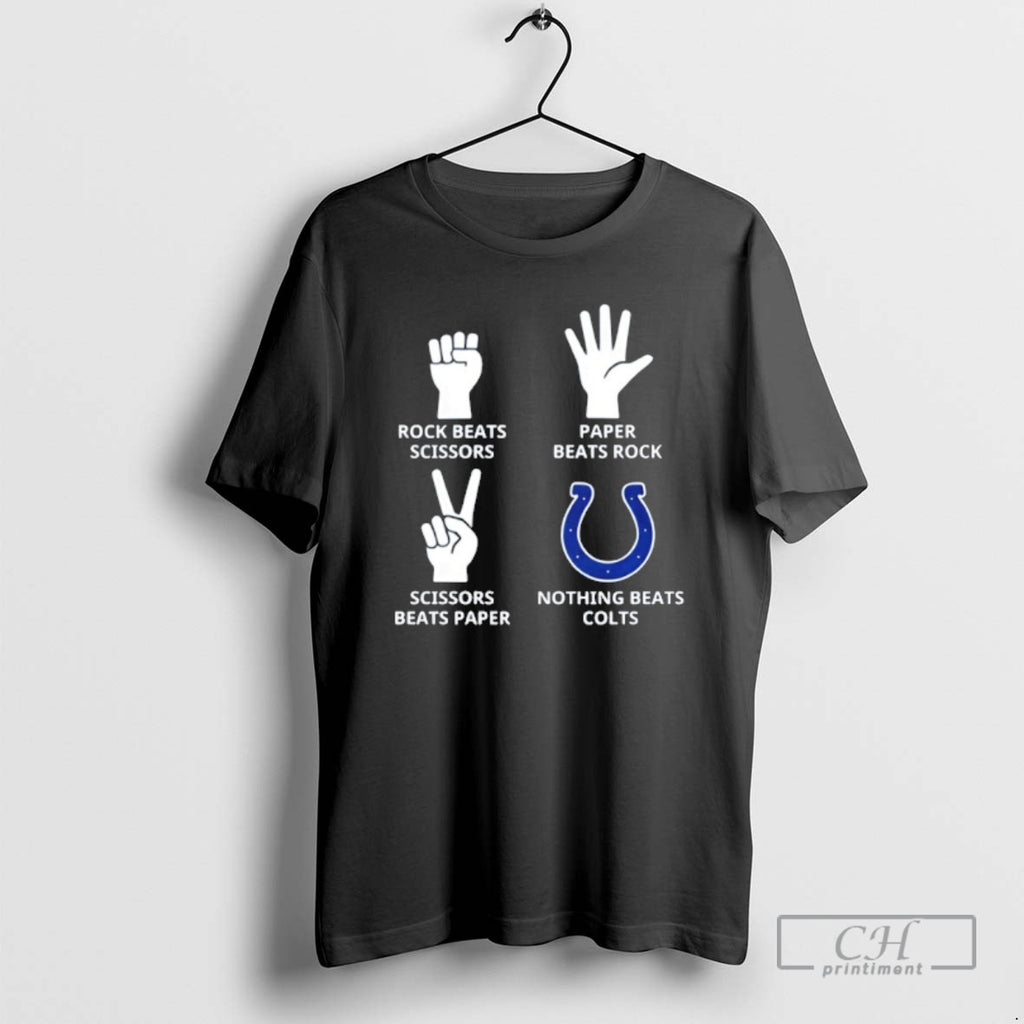 Classic Nothing Beats Indianapolis Colts Rock Beats Scissors Paper Beats Rock Shirt Sweater