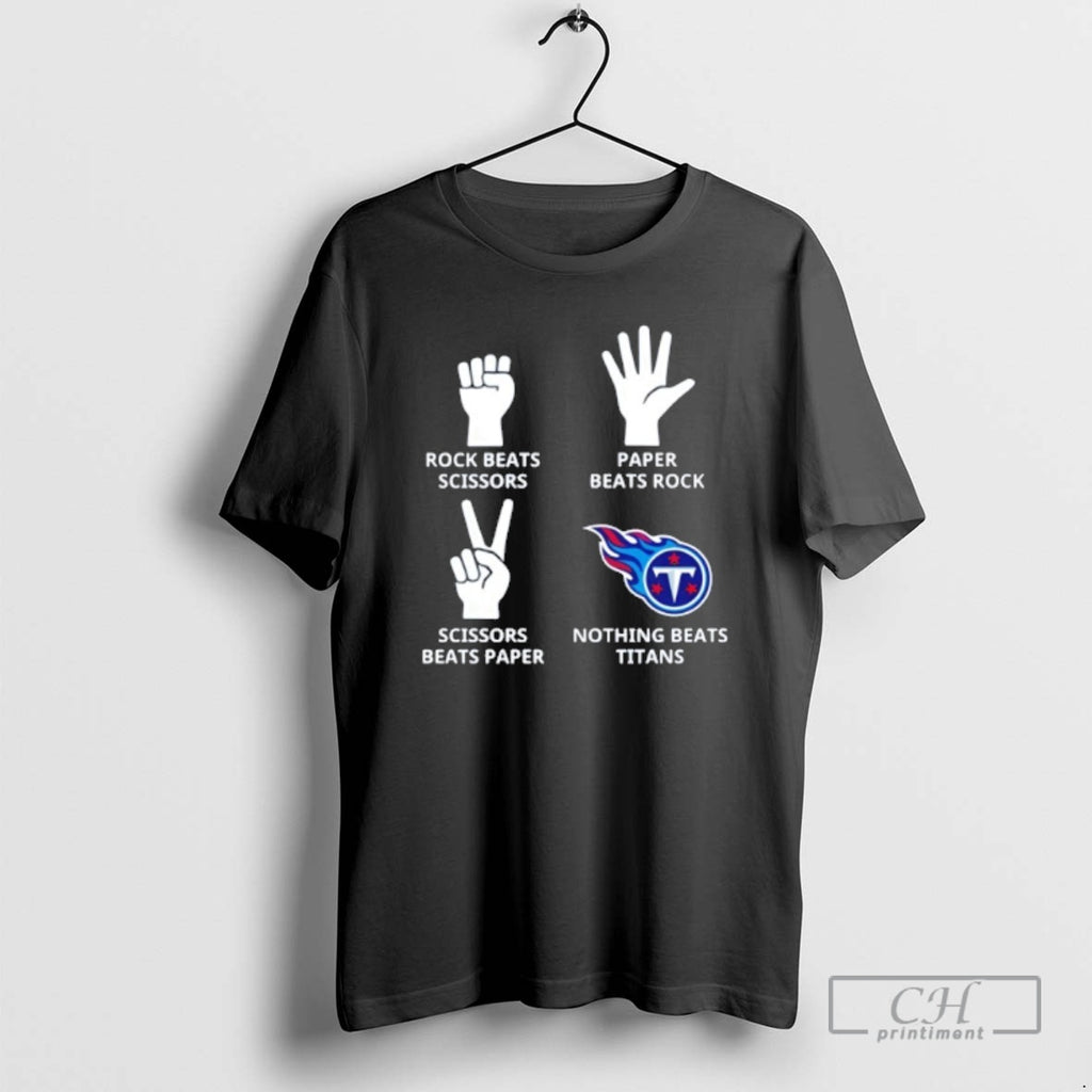 Classic Nothing Beats Tennessee Titans Rock Beats Scissors Paper Beats Rock Shirt Sweater