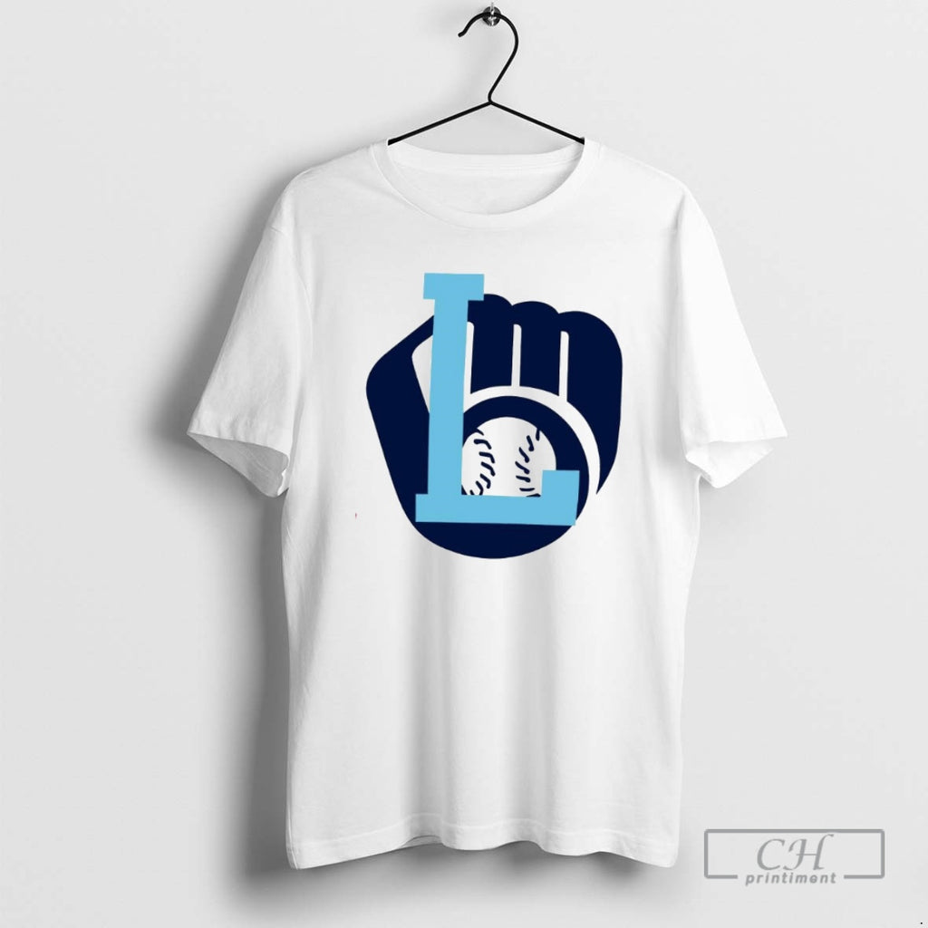 Classic Premium L Milwaukee Brewers Baseball Logo Shirt Sweater