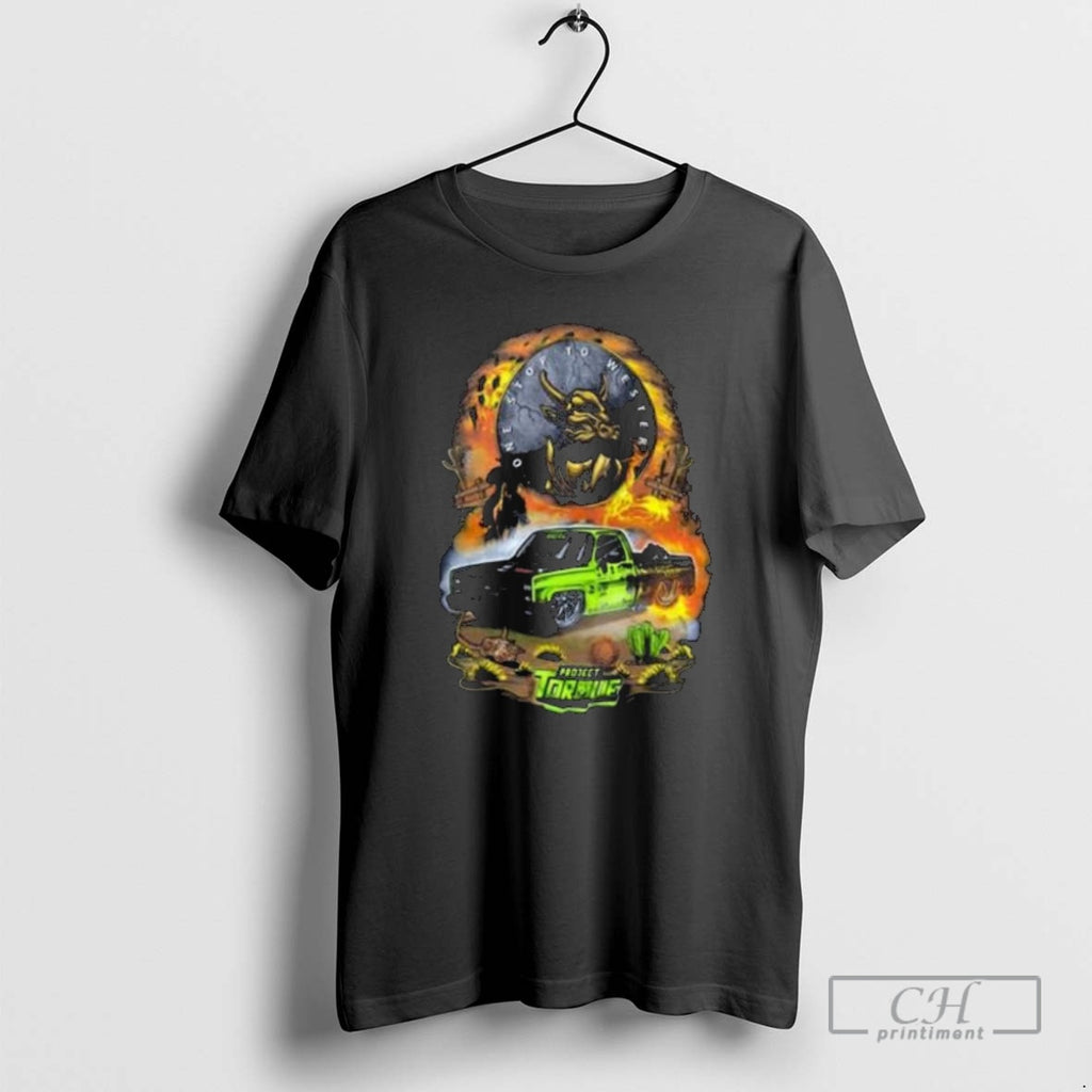 Classic Project Torque Machine Western Burnout Shirt Sweater
