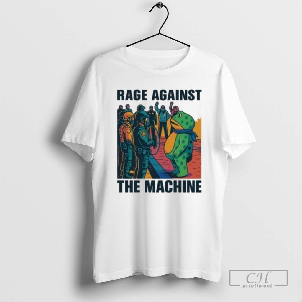 Classic Rage Against The Machine Protest Frog Graphic Shirt Sweater