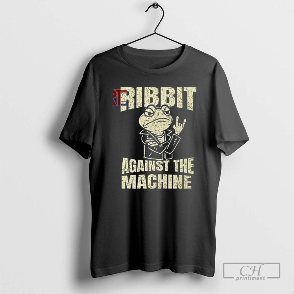 Classic Ribbit Against The Machine Funny Portland Frog Resist Shirt Sweater