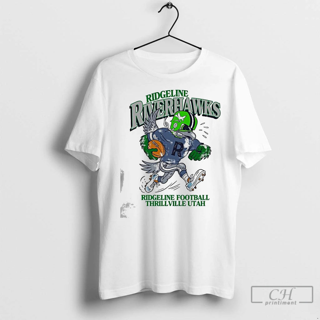 Classic Ridgeline Riverhawks Thrillville Football Mascot 2025