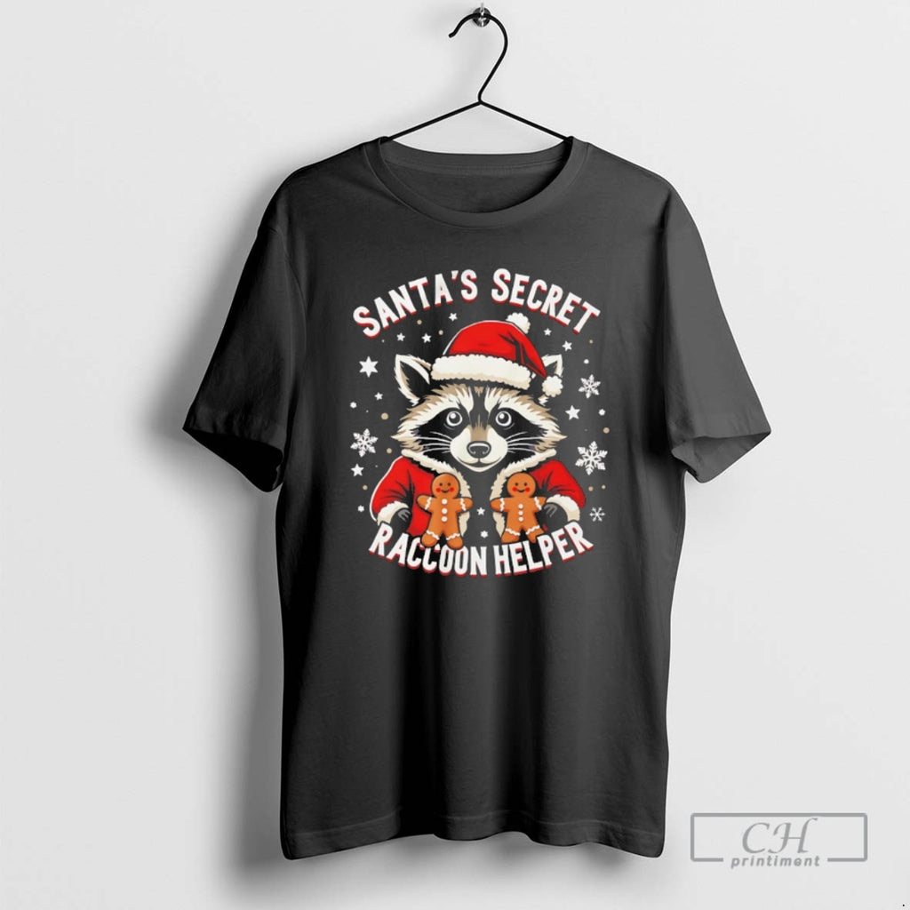 Classic Santas Secret Raccoon Helper Christmas Shirt Sweater