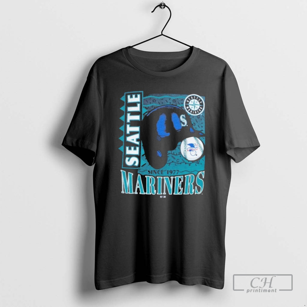 Classic Seattle Mariners Atlas Blue Helmet Shirt Sweater