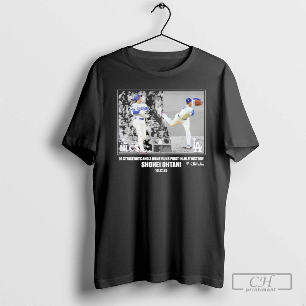 Classic Shohei Ohtani 10 Strikeouts And 3 Home Runs First History Shirt Sweater