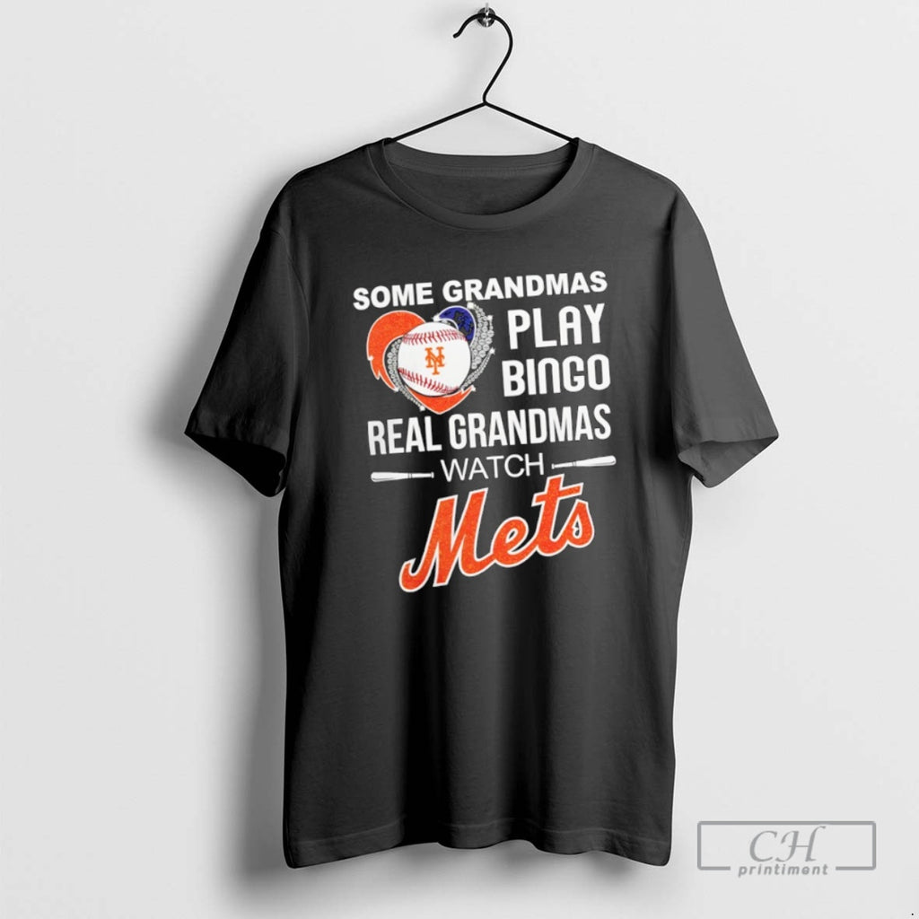 Classic Some Grandmas Play Bingo Real Grandmas Watch New York Mets Shirt Sweater