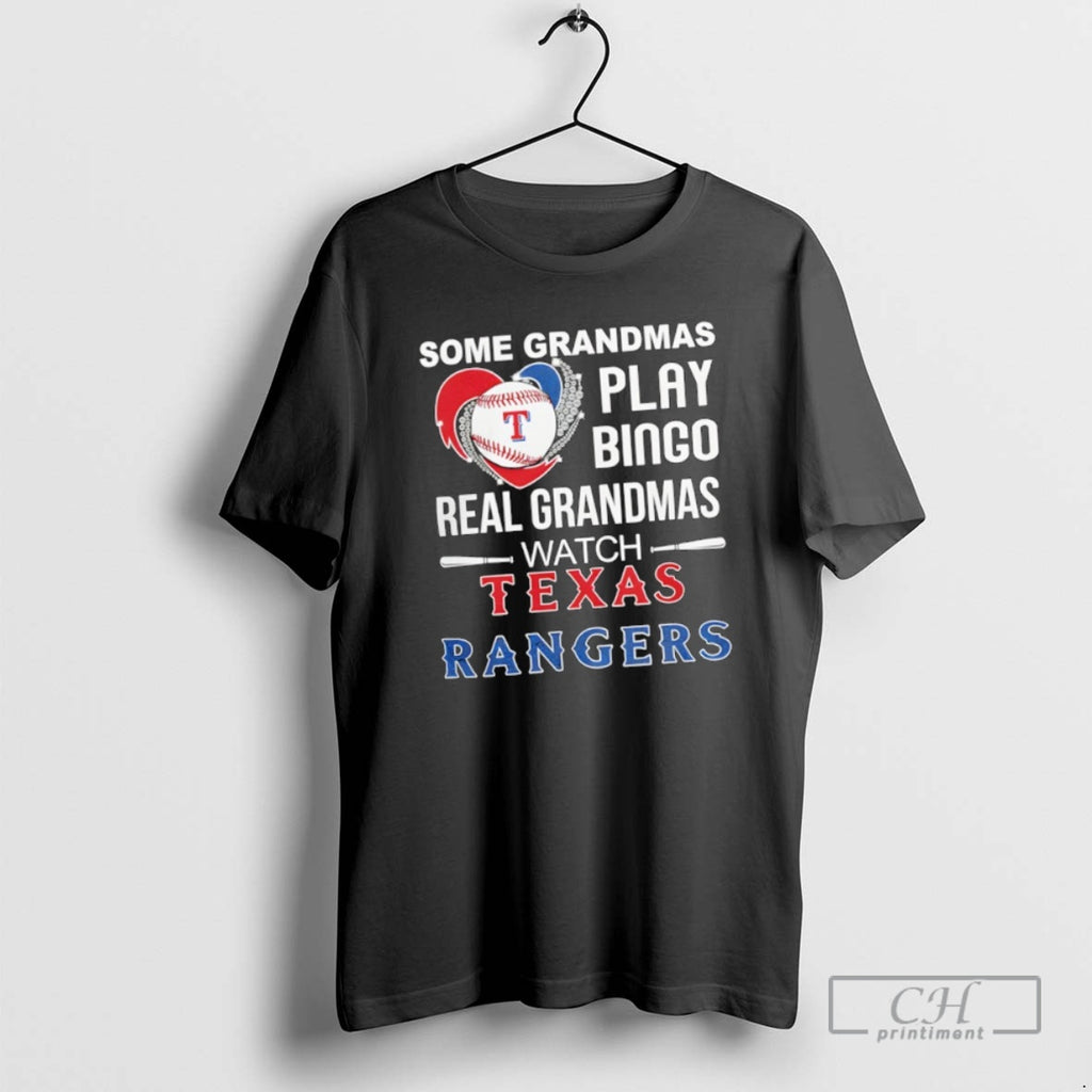Classic Some Grandmas Play Bingo Real Grandmas Watch Texas Rangers Shirt Sweater
