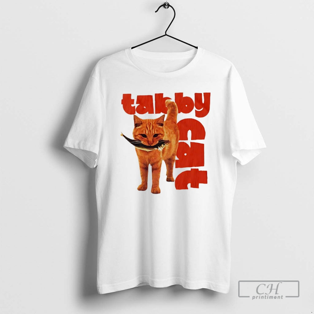 Classic Tabby Cat With Fish Shirt Sweater