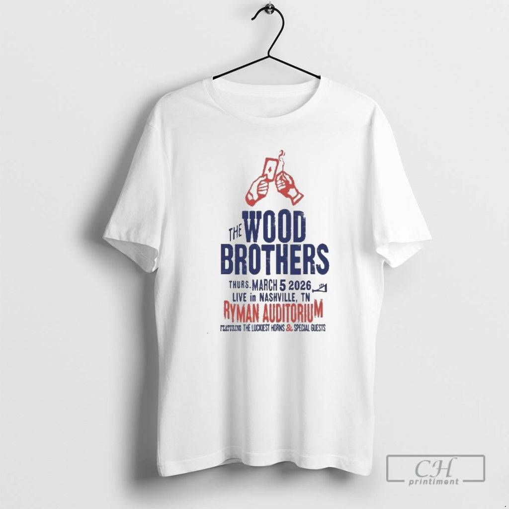 Classic The Wood Brothers March 5 2026 Tour Nashville Tn Festival Shirt Sweater