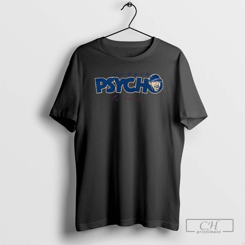 Classic Toronto Blue Jays Max Scherzer Psycho Want It All Signature Portrait Double Sided