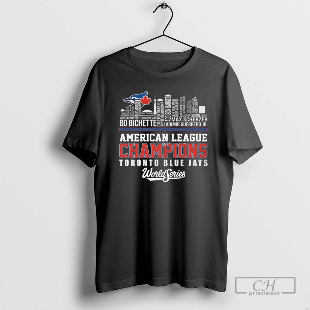 Classic Toronto Blue Jays Skyline Player Name 2025 American League Champions Shirt Sweater